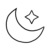 Lune et étoile