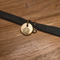 Bracelet vert sapin en tissus personnalisable