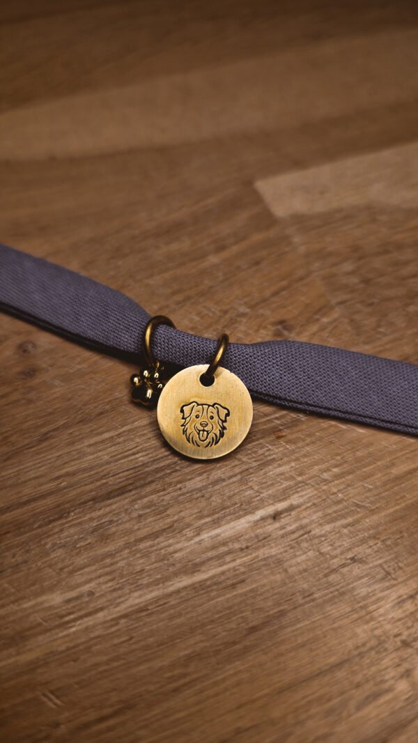 Bracelet violet en tissus personnalisable