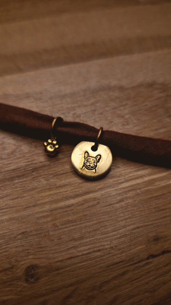 Bracelet Marron foncé en tissus personnalisable