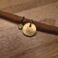 Bracelet Marron clair en tissus personnalisable