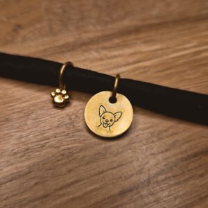 Bracelet noir en tissus personnalisable